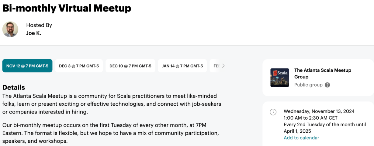 scala conferences november 2024