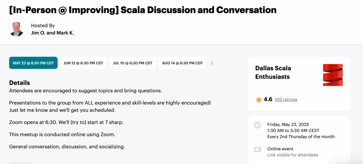 scala conference may