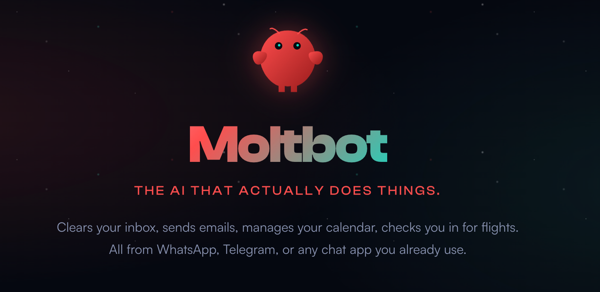 Moltbot logo description